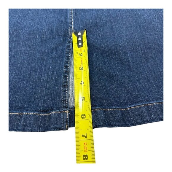 Old Navy Denim Skirt Womens Size 6 Blue Pockets Stretch Casual Office School - Picture 13 of 14